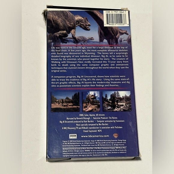 Allosaurus VHS Tape - Picture 3 of 3